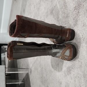 Diesel Brown Leather Boots Sz 6.5